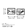 Wallity Hands Escultura de Pared de Metal Negra (2 Piezas)